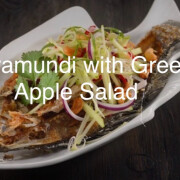 Barramundi (Whole Fish) with Green Apply Salad