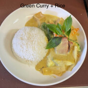 Lunch Special Green Curry Rice