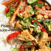 Lunch Special Peanut Sauce Stir Fried Rice